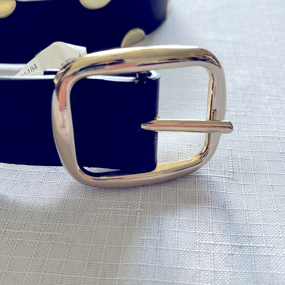 BLACK BELT WITH METALLIC GOLD STUDS - Picture 2 of 15